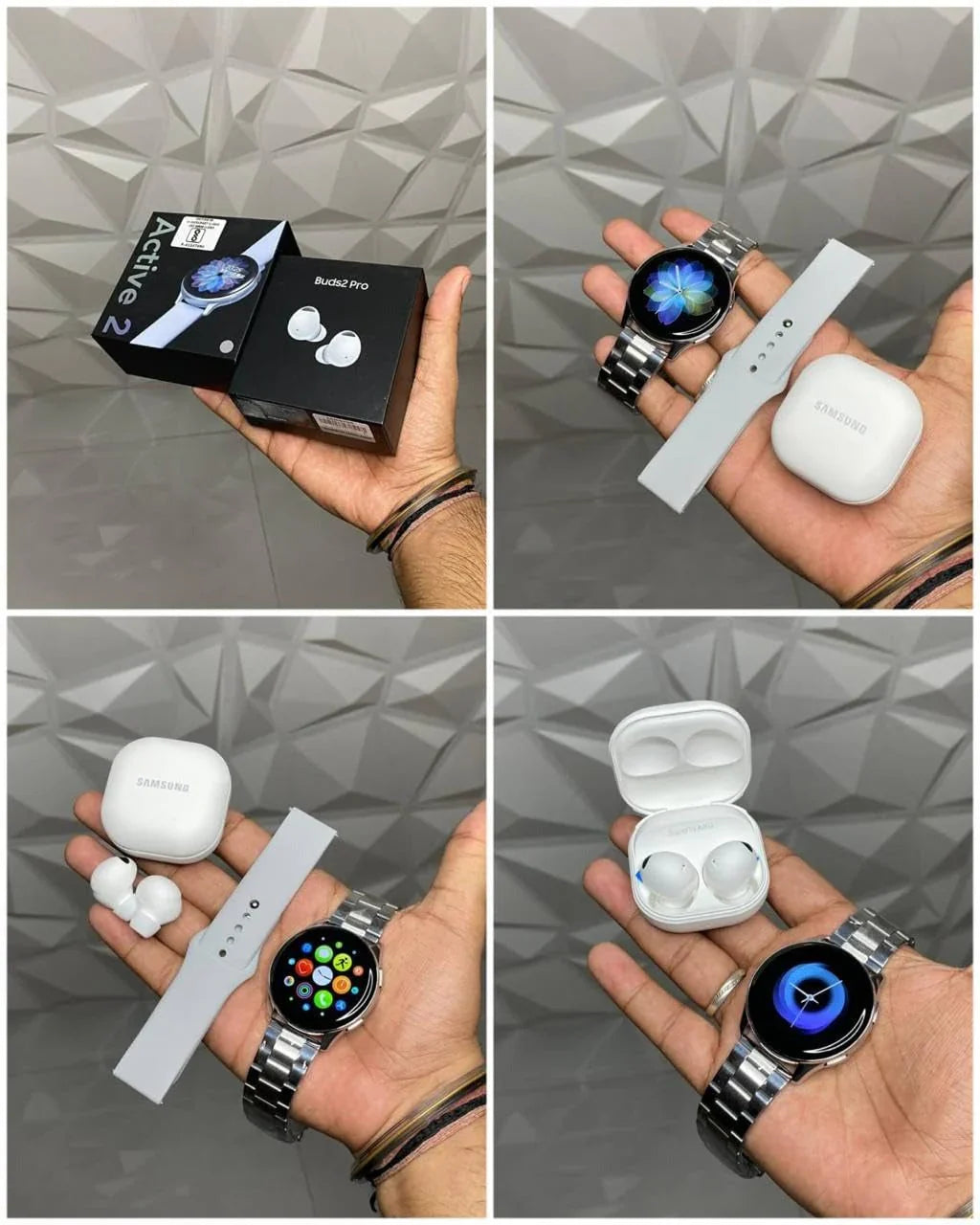 Active 2 Smartwatch and Buds2 Pro Earbuds Combo Pack (  25% OFF only prepaid order  )