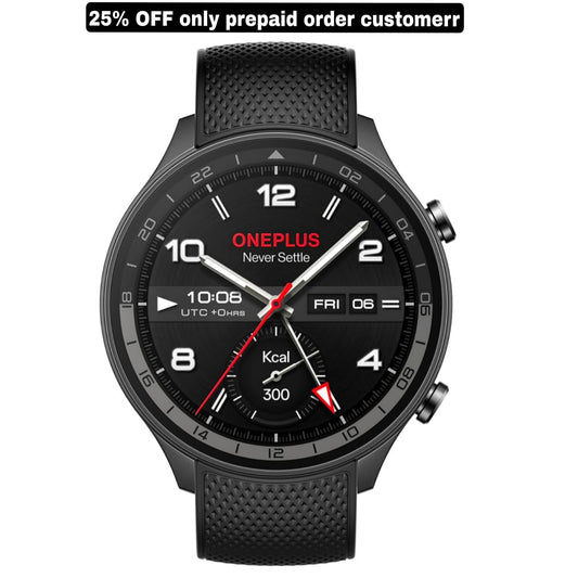 '+onePlus Watch 2R with Wear OS 4 by Google,Snapdragon W5 Chipset